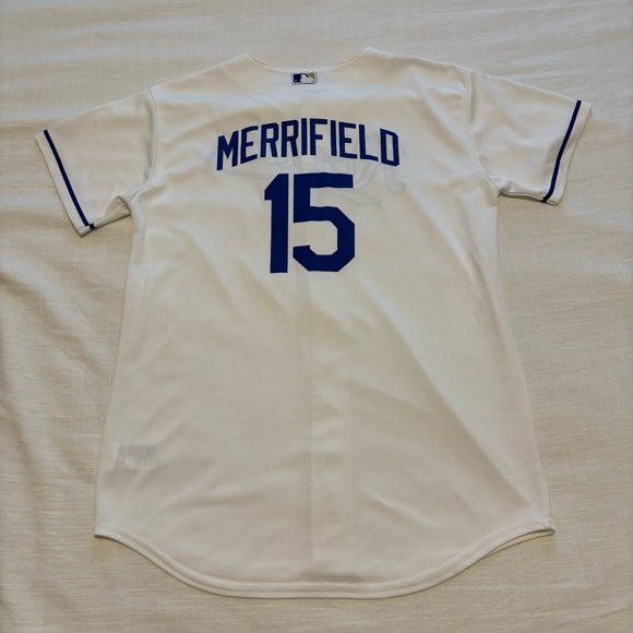 Kids Majestic Kansas City Royals Whit Merrifield Jersey - Picture 6 of 11